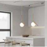Design Suspendue - Globe en Verre Opalin – Image 2