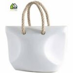 Vase décoratif en céramique – Modèle sac avec cordon – Image 2