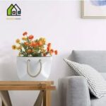 Vase décoratif en céramique – Modèle sac avec cordon – Image 4
