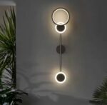 Applique murale LED design circulaire double anneau