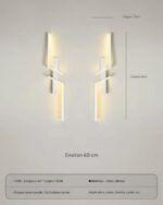 Applique murale LED décorative design moderne – Éclairage ambiant – Image 2
