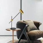 Lampe de bureau design réglable – Noir & Doré – Image 2