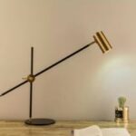 Lampe de bureau design réglable – Noir & Doré – Image 3
