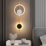 Applique murale LED design géométrique cercle et disque – Image 4
