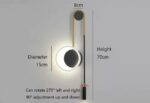 Applique murale design LED – Cercle Géométrique Nordique – Image 2