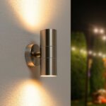 Applique murale cylindrique inox up & down – Design moderne