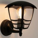 pplique Murale Extérieure  UP Noir – Luminaire Mural Montant IP44, Douille E27, Aluminium Noir – Éclairage Extérieur pour Jardin, Terrasse, Véranda – Image 3