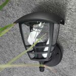 pplique Murale Extérieure  UP Noir – Luminaire Mural Montant IP44, Douille E27, Aluminium Noir – Éclairage Extérieur pour Jardin, Terrasse, Véranda – Image 2