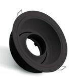 SPOT ENCASTRE ROND BLACK POLYCARBONATE