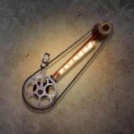 Applique murale industrielle design vélo – Style steampunk – Image 2
