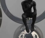 "Bague en cristal Penseur Figures Sculpture Artisanat " – Image 2