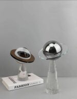 Décoration en verre – Planète avec anneau