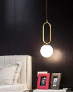 Suspension Ovale & Globe Opalin – Image 3
