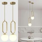 Suspension Ovale & Globe Opalin – Image 2