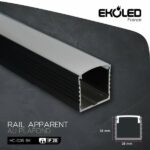 RAIL APPARENT NOIR 2M HC035 IP20