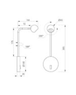 Applique murale LED moderne – Blanc chaud 3000K – Image 2