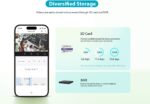 Caméra réseau Wi-Fi panoramique et inclinable d'intérieur à focale fixe 3 MP Dahua – Image 10
