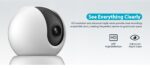 Caméra réseau Wi-Fi panoramique et inclinable d'intérieur à focale fixe 3 MP Dahua – Image 4