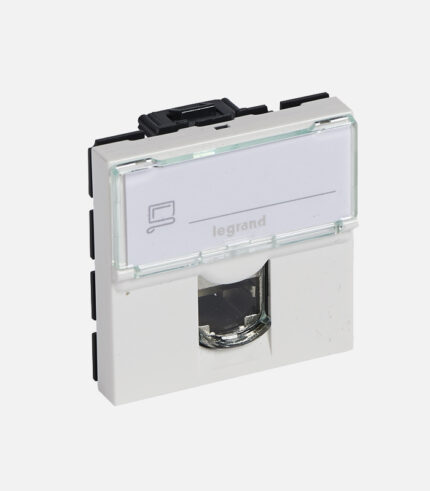 Prise réseau RJ45 MOSAIC – CAT.6A – STP – 2 MOD – BLANC – LCS² 076576/Legrand