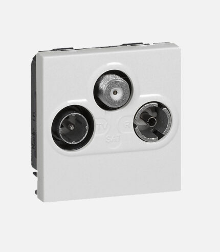 Prise Séparatrice TV/FM/SAT MOSAIC – 2 MOD – BLANC 078786 / Legrand