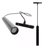 SUSPENSION MAGNETIQUE EN TUBE NOIR 5W 3000K